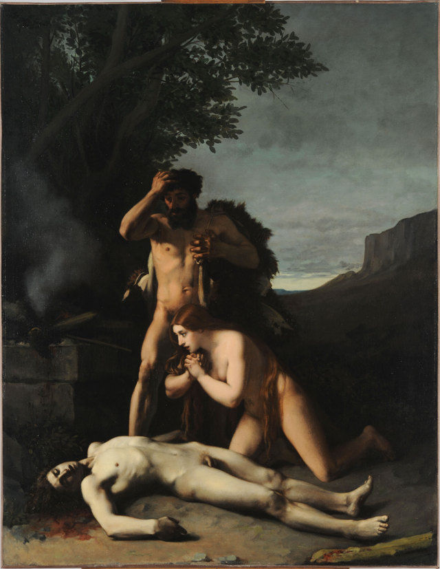Adam et Eve découvrant le corps d'Abel. Jean-Jacques Henner